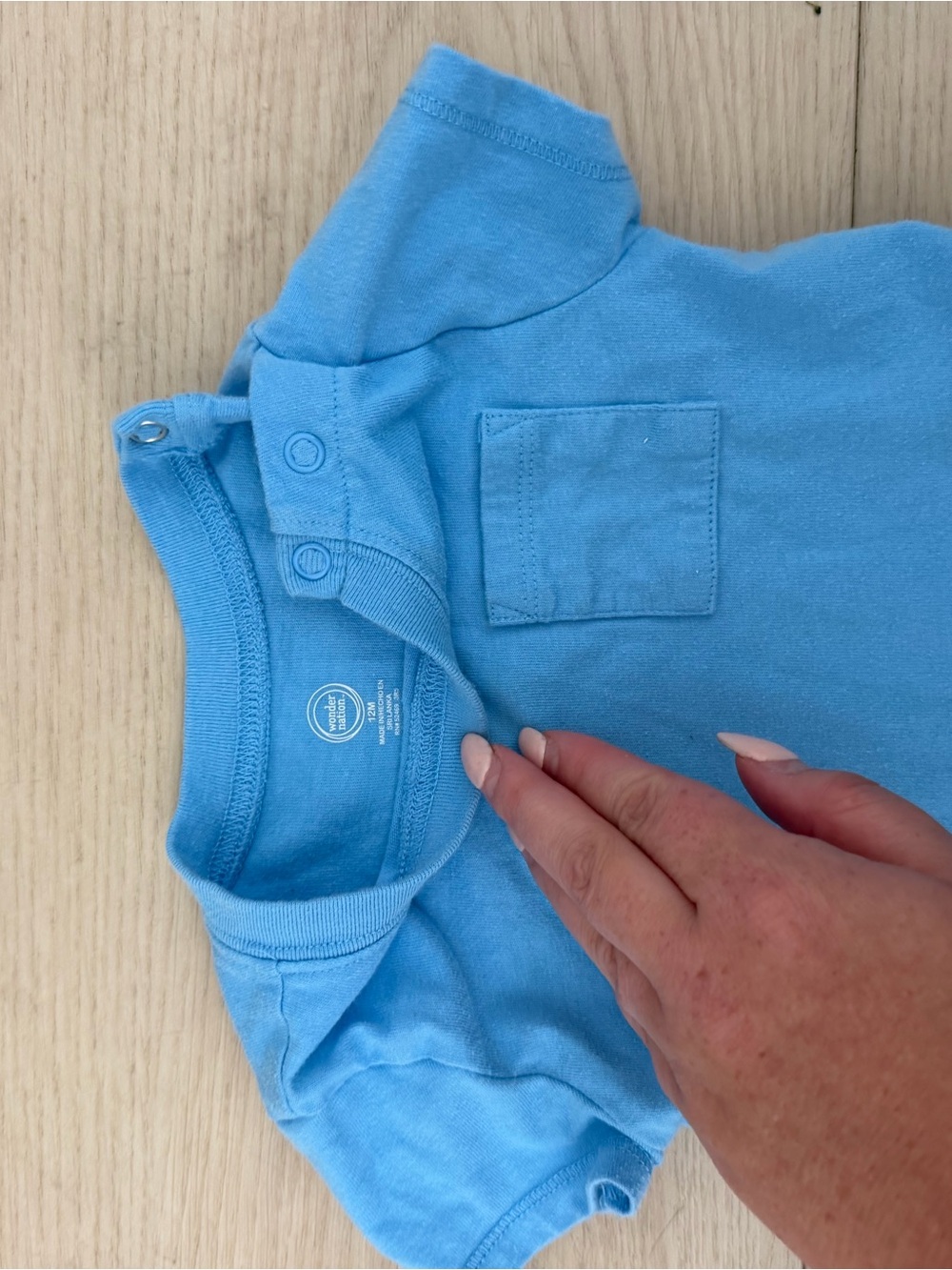 BUNDLE Blue Baby Short-Sleeve Pocket Tee